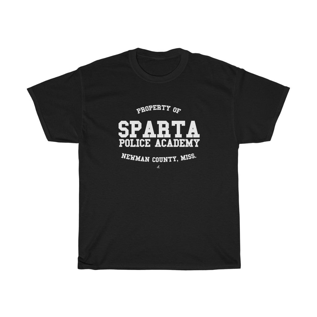 Sparta Police Academy: White Lettering Unisex Short Sleeve Tee